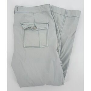 Anthropologie Hei Hei Cargo Pants Womens 10 Gray Crop Y2K Casual‎